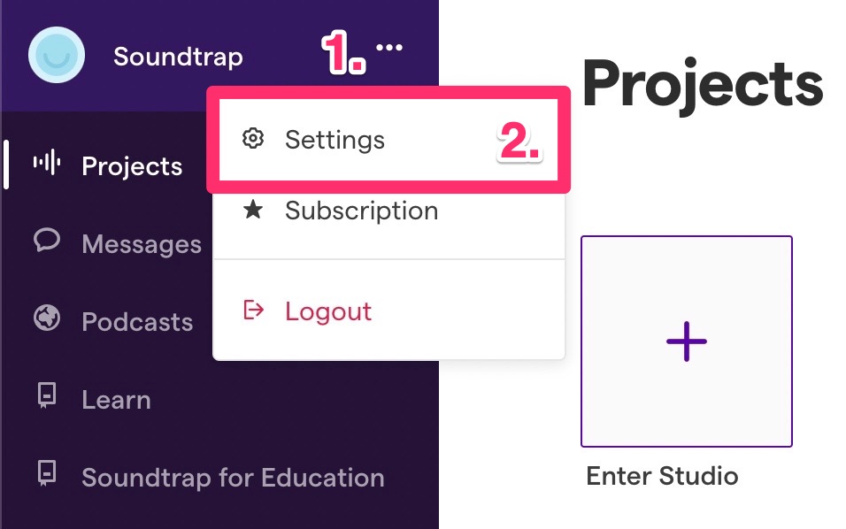 Change account info – Soundtrap Support
