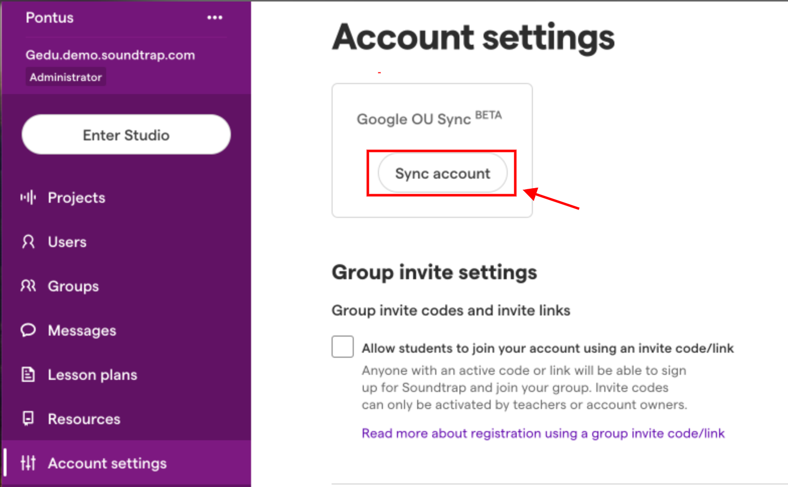 How to trigger a sync with Google Sync – Soundtrap Support